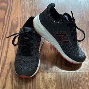 New Balance Kids Black, Gray and Orange Sneakers size 11.5